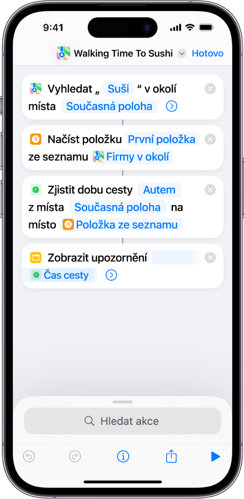 Editor zkratek, v němž je vidět akce Načíst